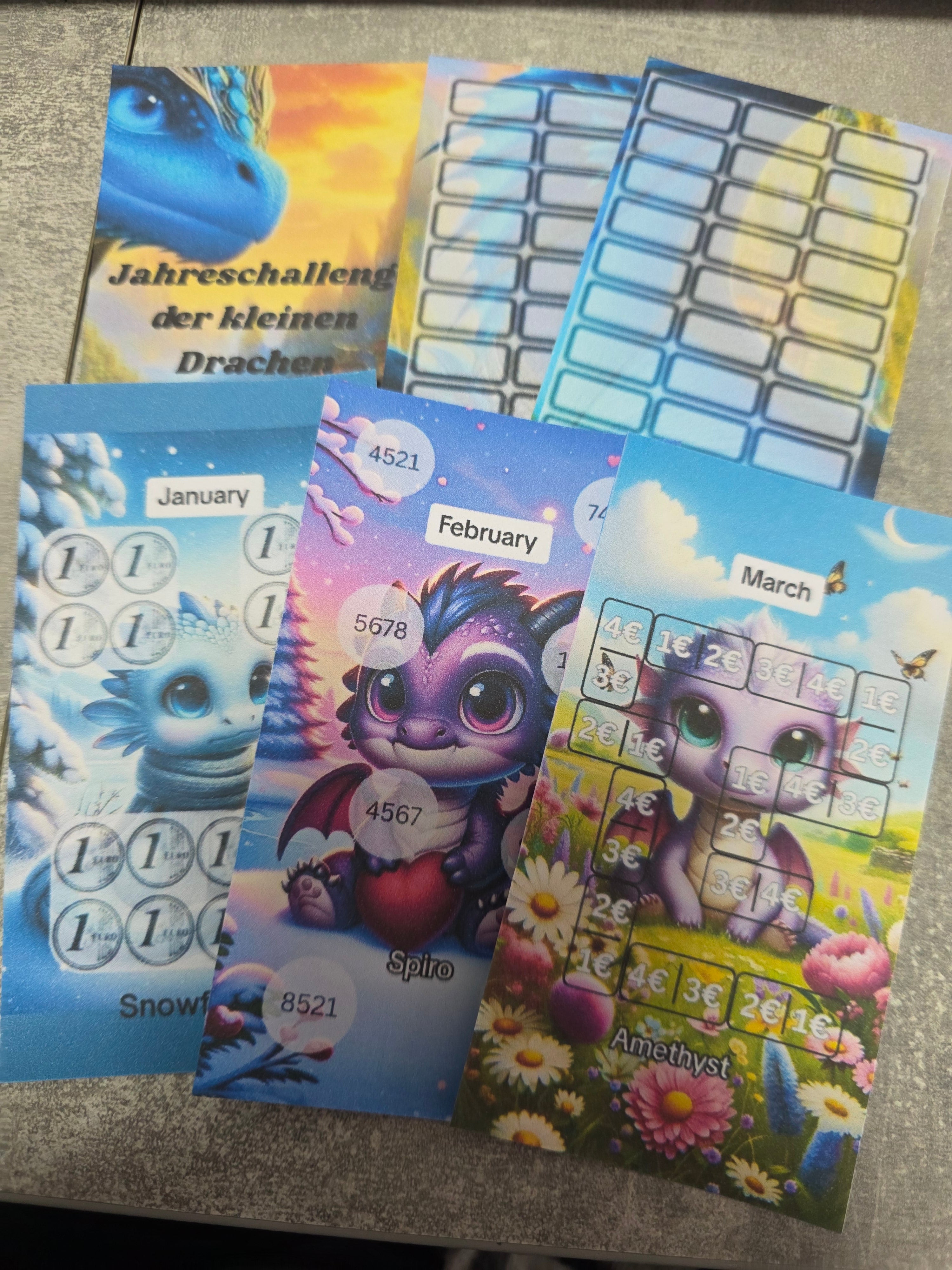 Jahreschallenge  A7 Drachen  Artikel 016