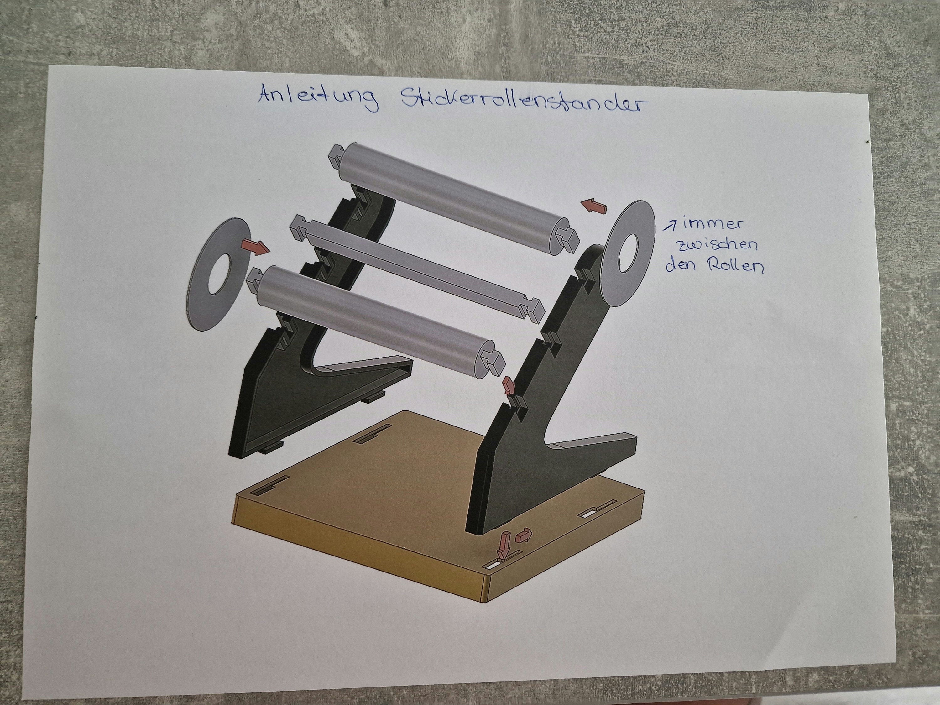Stickerrollenständer Artikelnummer 109